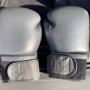 ILKB 16oz Charcoal Leather Gloves